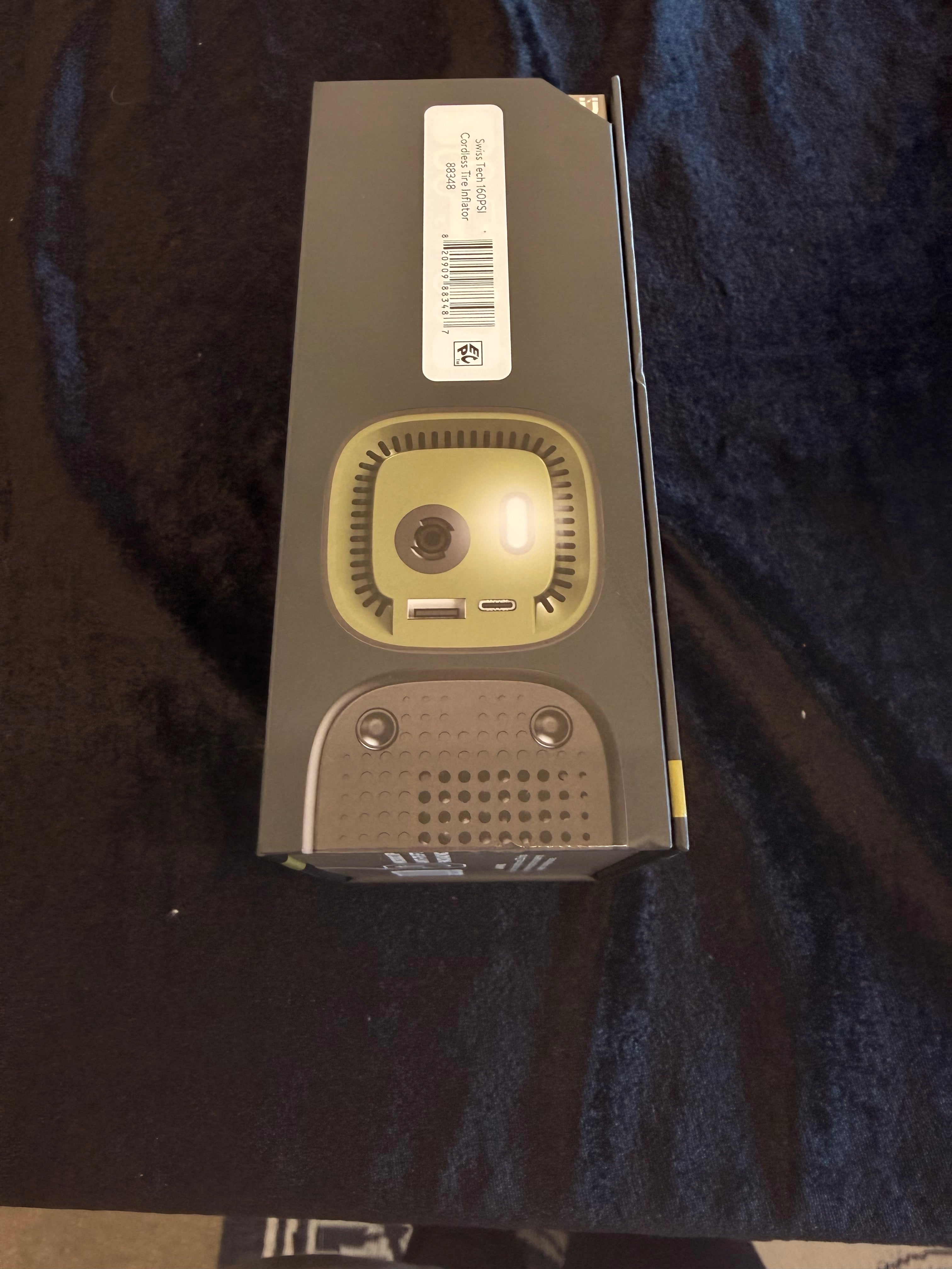 Swiss tech cordless Tire inflator.