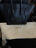 Celine Large Black Luggage Bag Calfskin Tote