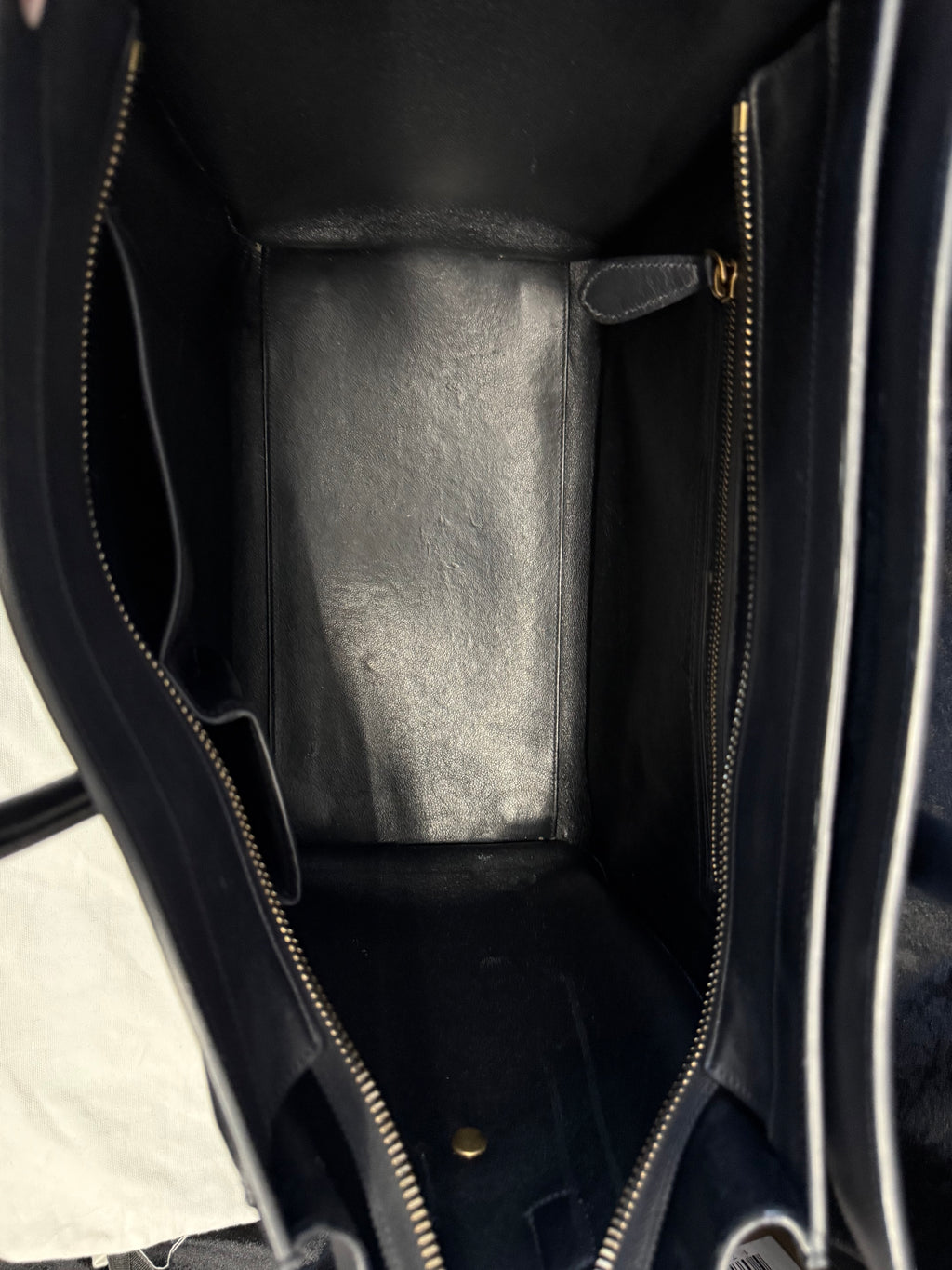 Celine Large Black Luggage Bag Calfskin Tote