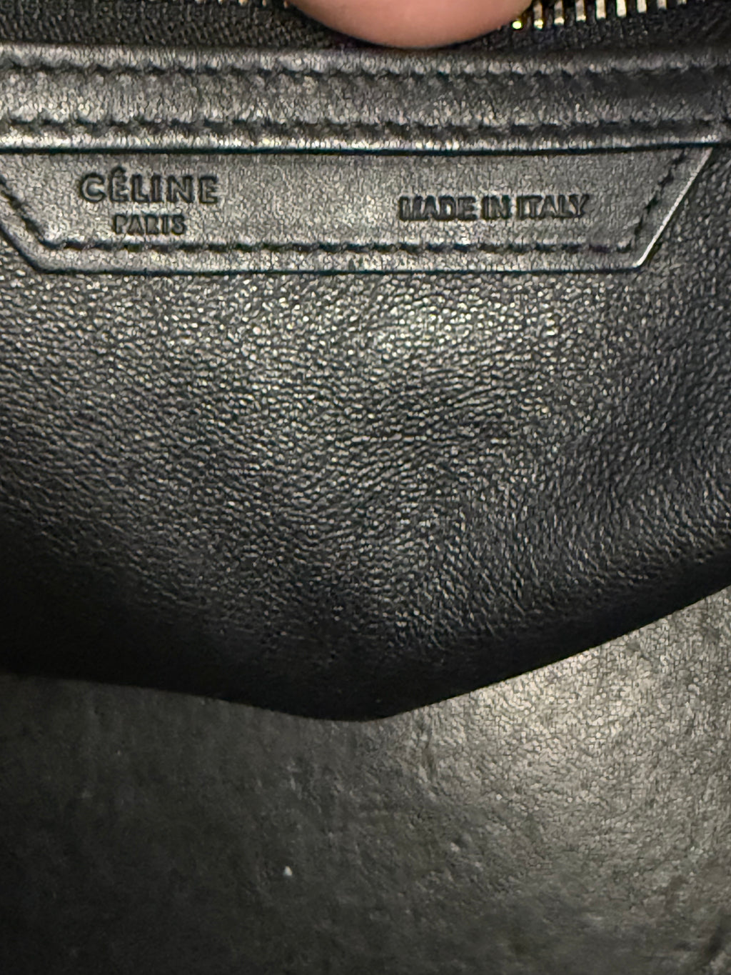 Celine Large Black Luggage Bag Calfskin Tote