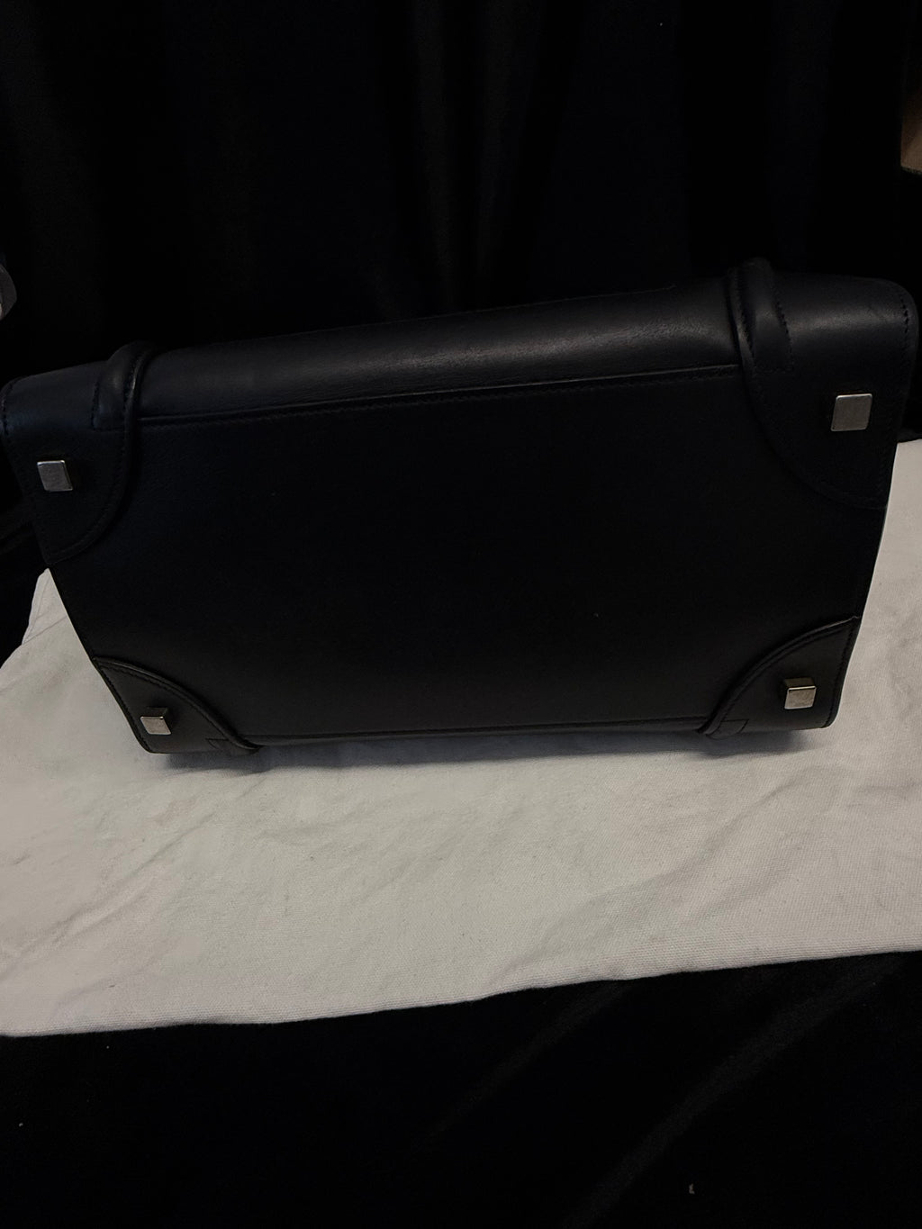 Celine Large Black Luggage Bag Calfskin Tote
