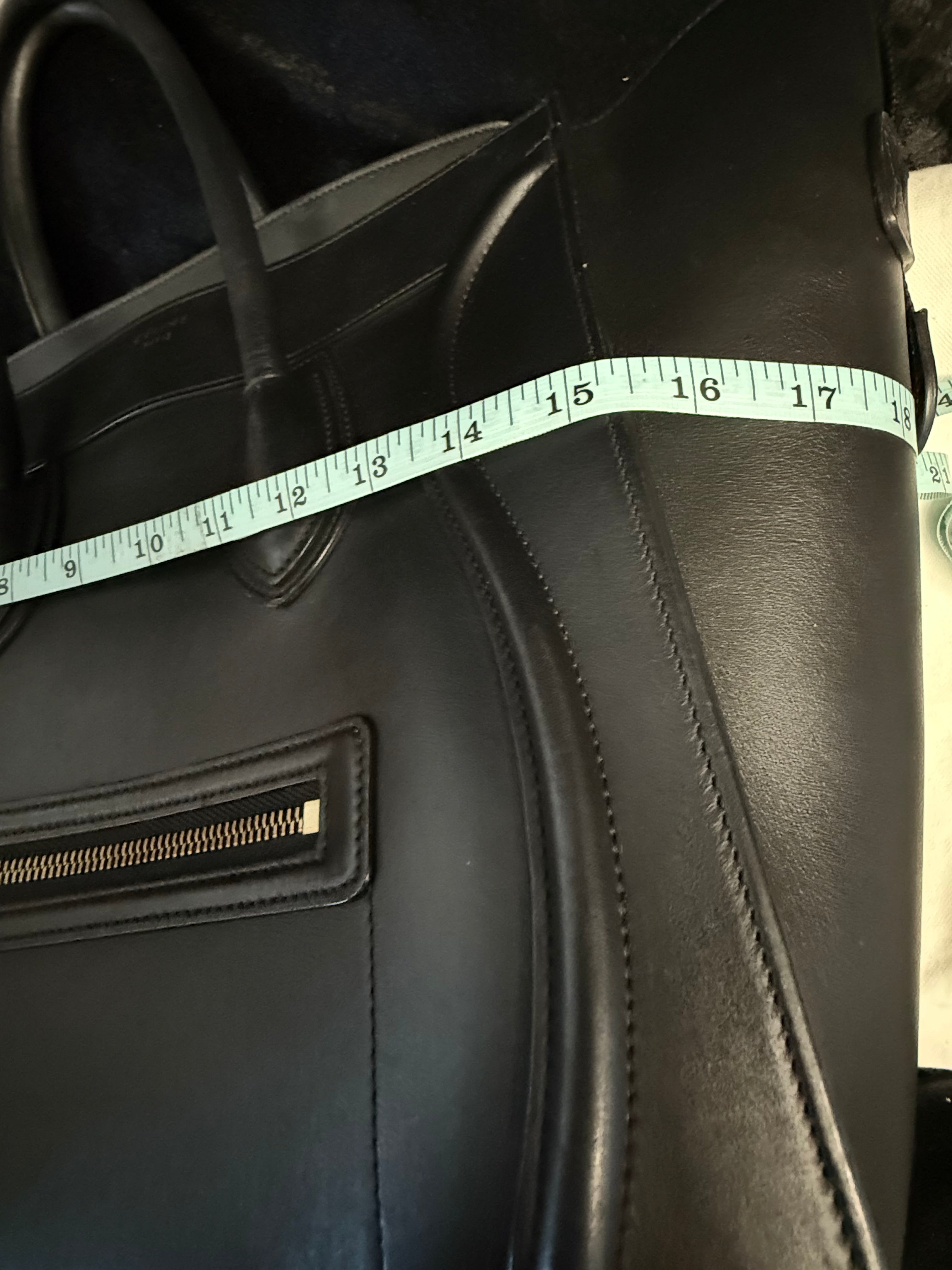 Celine Large Black Luggage Bag Calfskin Tote