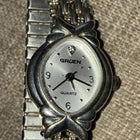 Vintage Gruen Quartz Watch Women Sterling Silver Analog