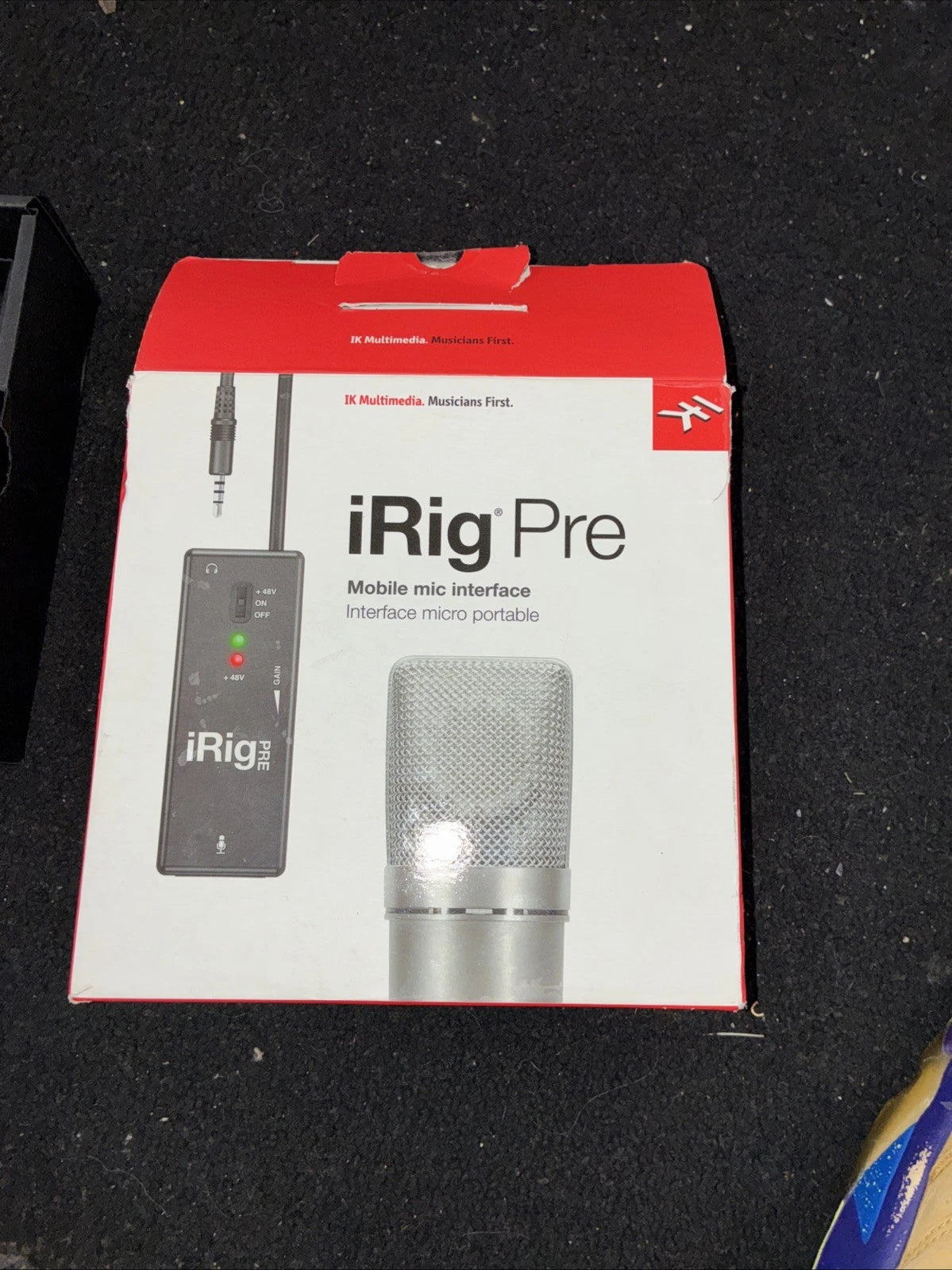 IK Multimedia iRig Pre Mobile XLR Mic Interface iPhone iPad Android Mac