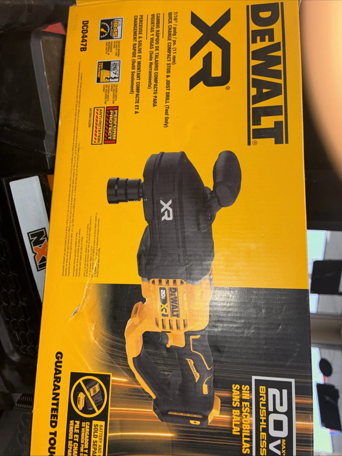 DEWALT DCD447B XR 7/16" Quick Change Compact Stud & Joist Drill (TOOL ONLY) NEW