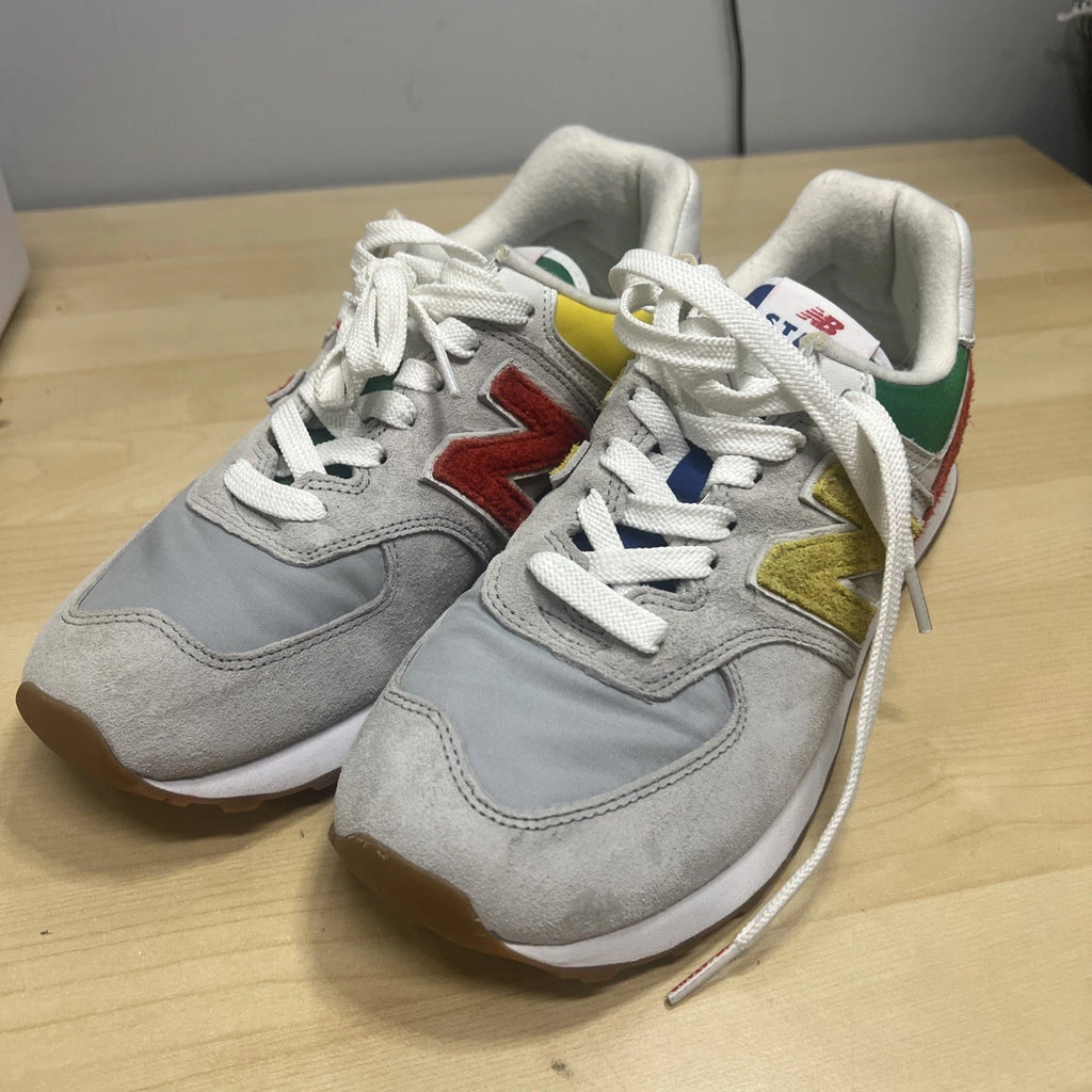 New Balance x Staud 574 Classic Rain Cloud, Size 8 + All Laces