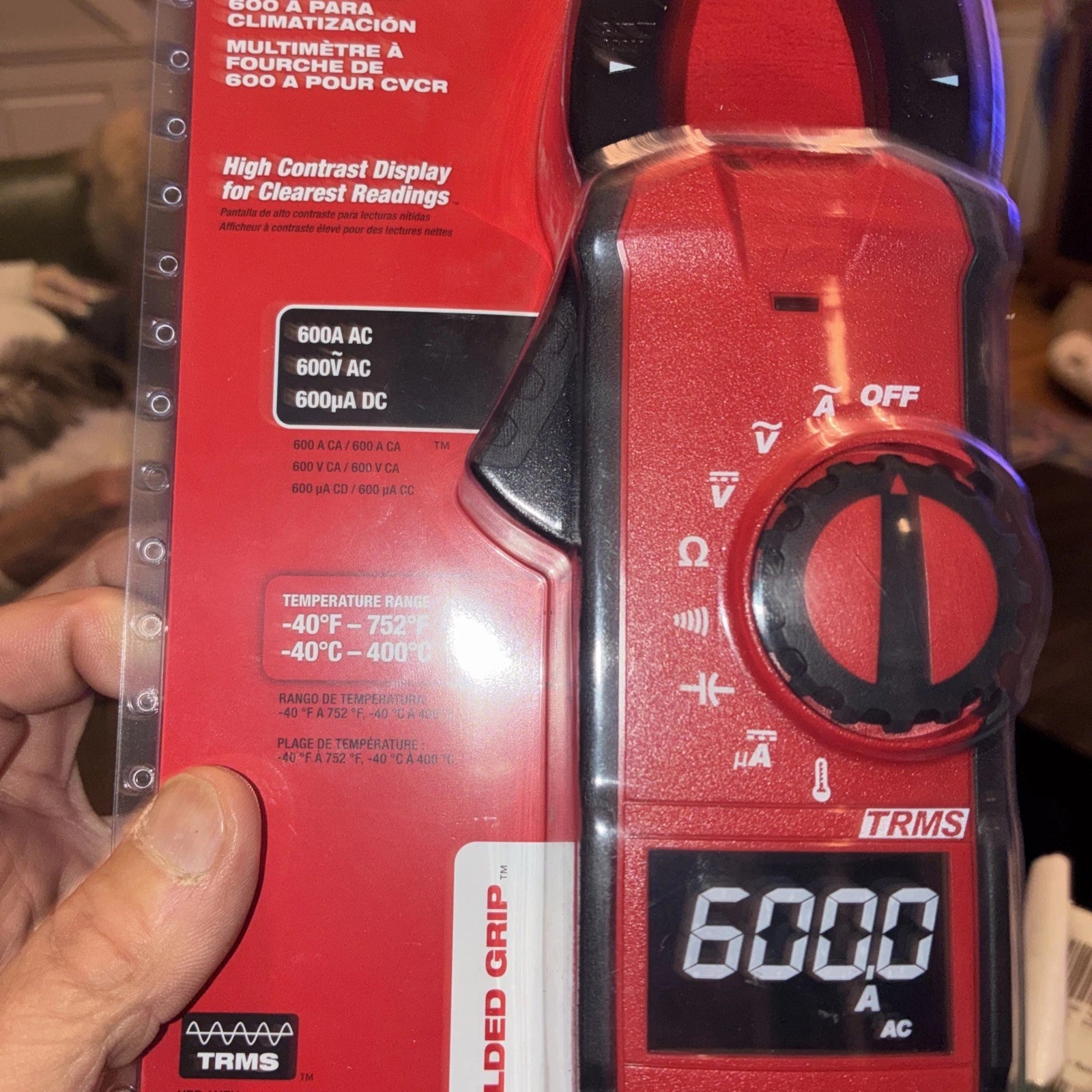 Milwaukee 2236-20 Clamp Meter for HVAC/R - Red