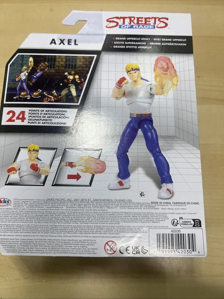 2023 Jakks Pacific 42030 Sega Streets Of Rage Axel Action Figure - NEW UNOPENED