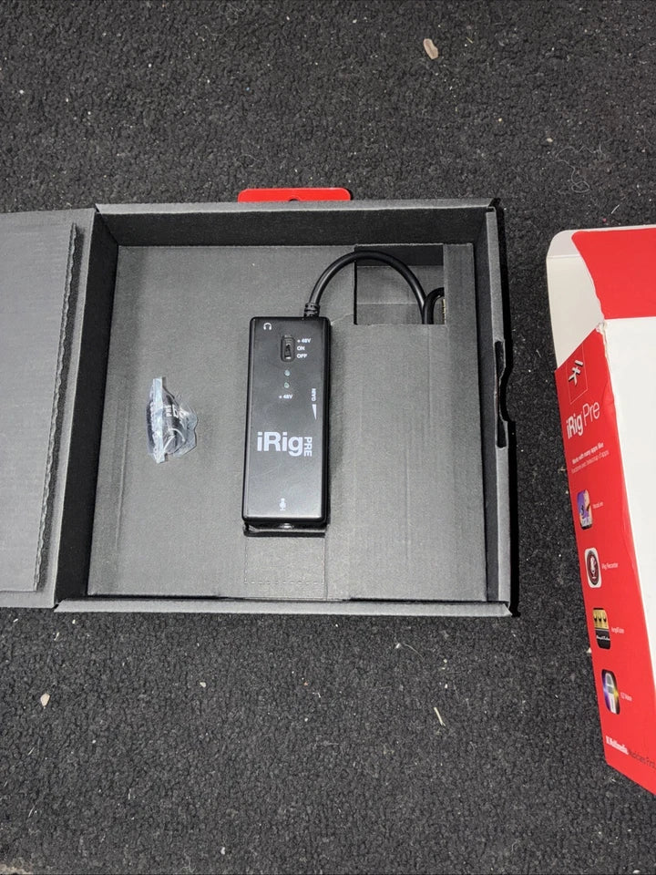 IK Multimedia iRig Pre Mobile XLR Mic Interface iPhone iPad Android Mac
