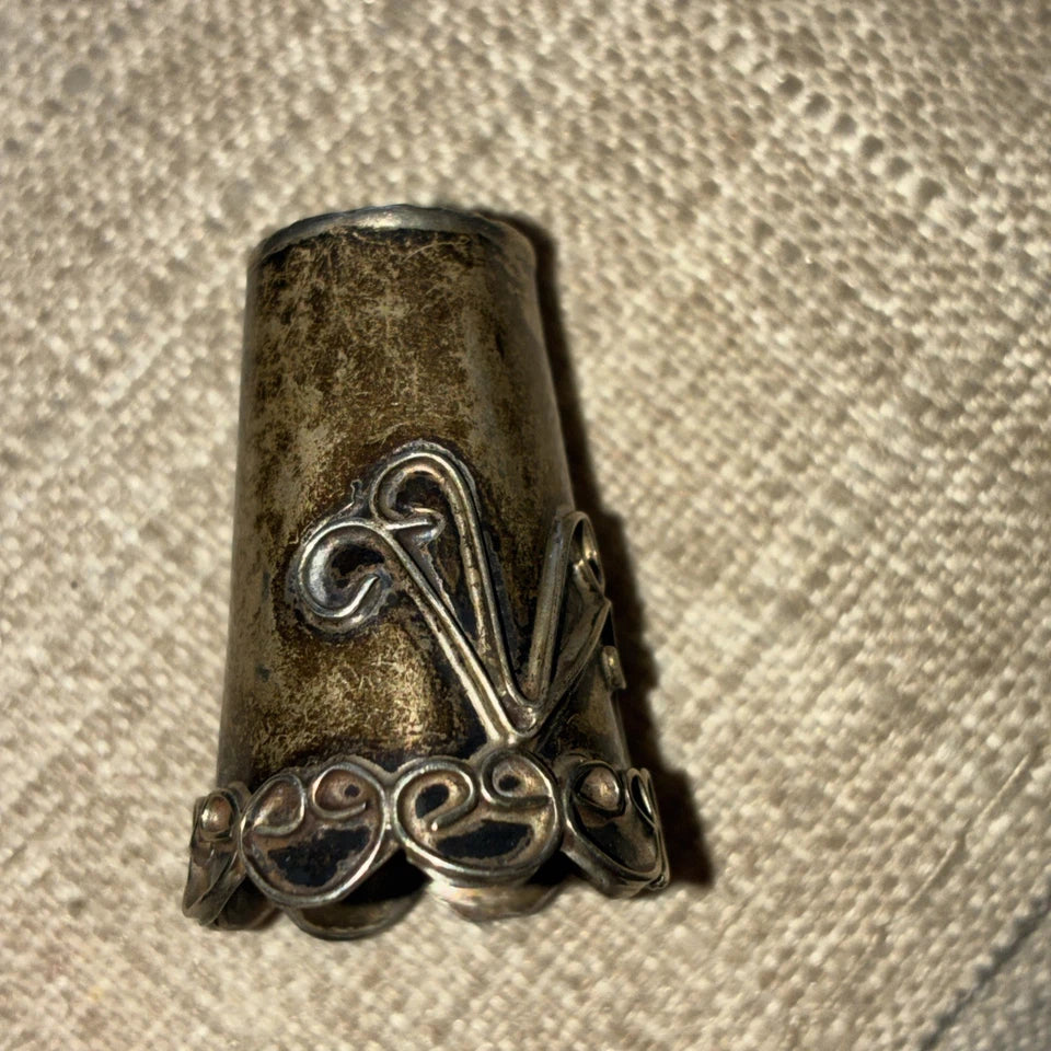 Vintage Sterling Thimble Mexico 925 Antique 1”