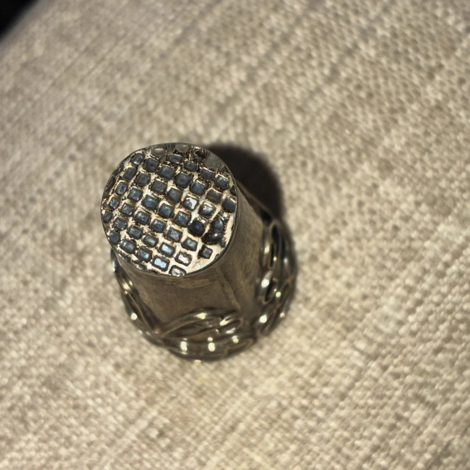 Vintage Sterling Thimble Mexico 925 Antique 1”