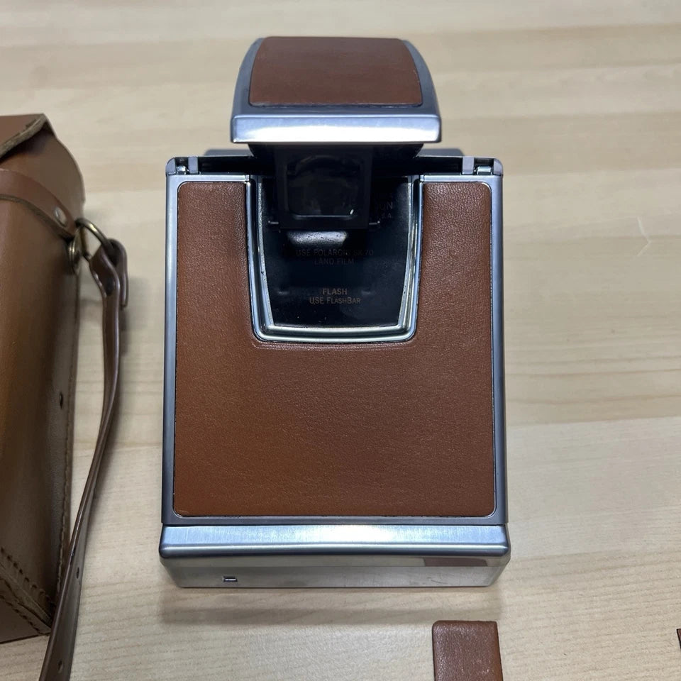 Polaroid SX-70 Alpha 1 Land Camera with Leather Cover – Untested